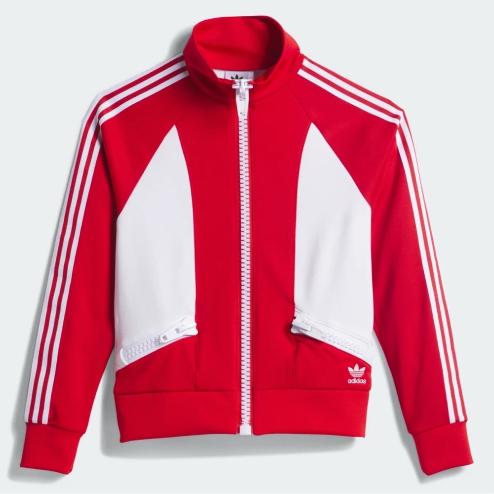 Adidas Red and White Track Jacket and pants ( Jeremy Scott)